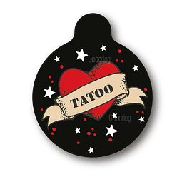 Placa de identificación diseño  TATOO