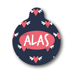 Placa de identificación diseño  ALAS
