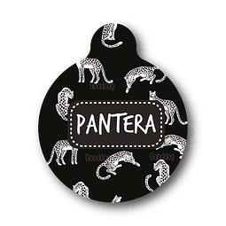 Placa de identificación diseño  PANTERA