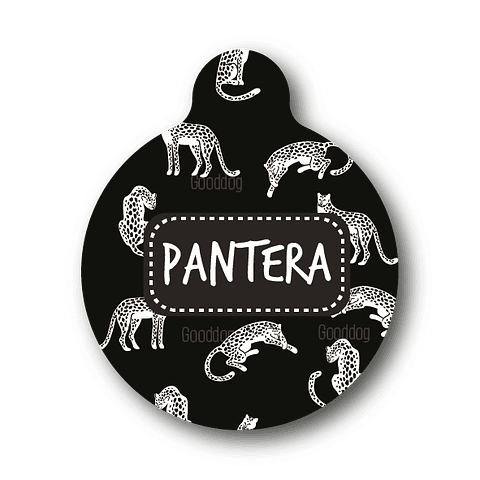 Placa de identificación diseño  PANTERA