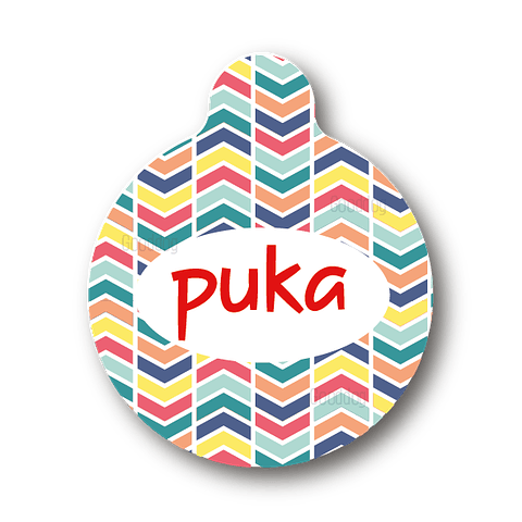 Placa de identificación diseño  PUKA