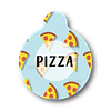 Placa de identificación diseño  PIZZA