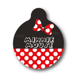 Placa de identificación diseño  MINNIE MOUSE