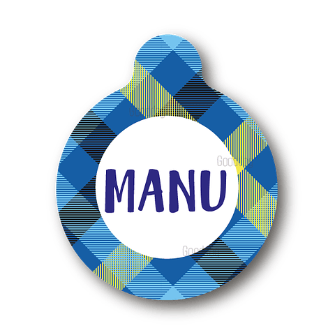 Placa de identificación diseño  MANU