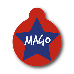 Placa de identificación diseño  MAGO