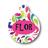 Placa de identificación diseño  FLOR