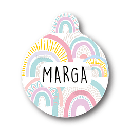 Placa de identificación diseño  MARGA