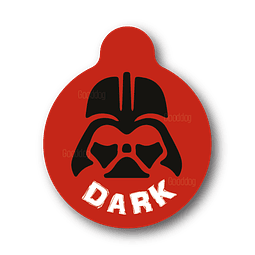 Placa de identificación diseño  DARK