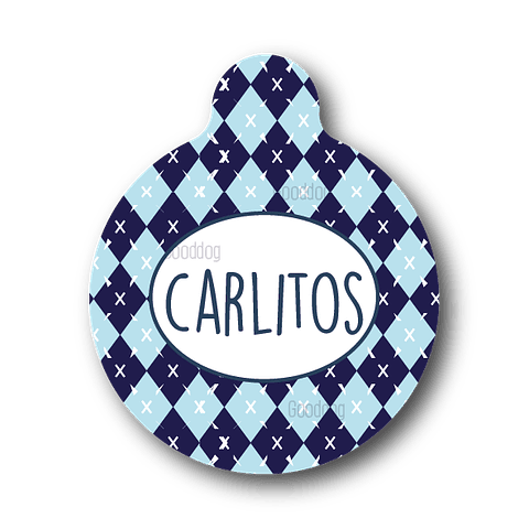 Placa de identificación diseño  CARLITOS