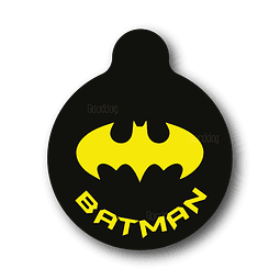 Placa de identificación diseño  BATMAN