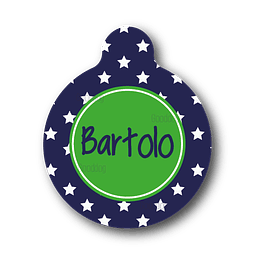 Placa de identificación diseño  BARTOLO