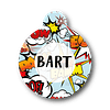 Placa de identificación diseño  BART