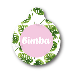 Placa de identificación diseño  BIMBA