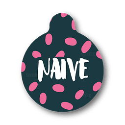 Placa de identificación diseño  NAIVE
