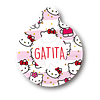 Placa de identificación diseño  GATITA