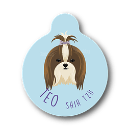 Placa de identificación diseño  TEO SHIH TZU