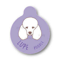 PLACA LUPE POODLE