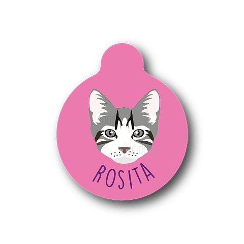 Placa de identificación diseño  ROSITA