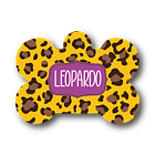 Placa de identificación diseño  LEOPARDO 1