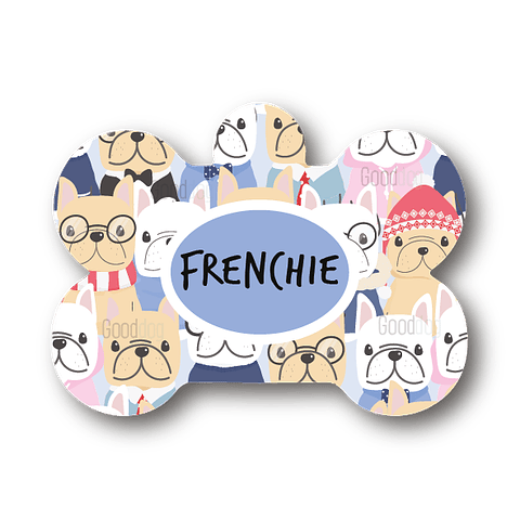 Placa de identificación diseño  FRENCHIE