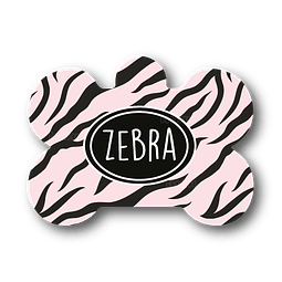 Placa de identificación diseño  ZEBRA