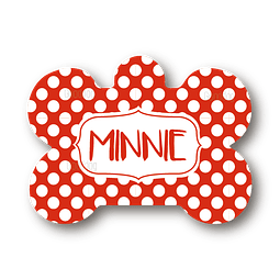 Placa de identificación diseño  MINNIE