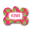 Placa de identificación diseño  KIWI