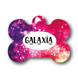 Placa de identificación diseño  GALAXIA