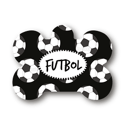 Placa de identificación diseño  FUTBOL
