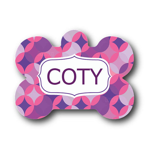 Placa de identificación diseño  COTY