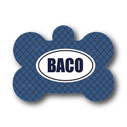 Placa de identificación diseño  BACO