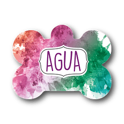 Placa de identificación diseño AGUA