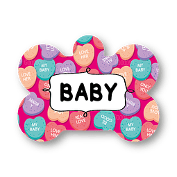 Placa de identificación diseño  BABY