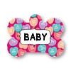 Placa de identificación diseño  BABY