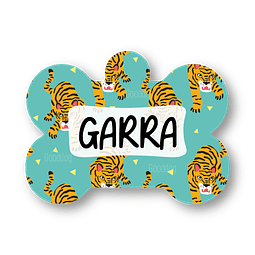 Placa de identificación diseño  GARRA