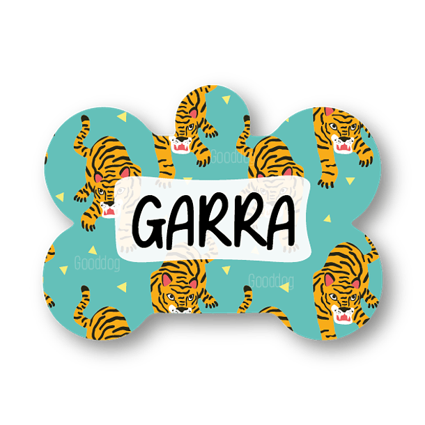 Placa de identificación diseño  GARRA 1