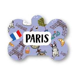 Placa de identificación diseño  PARIS