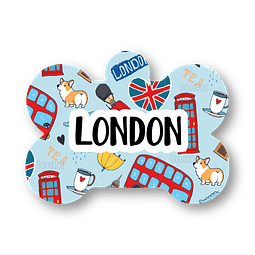 Placa de identificación diseño  LONDON