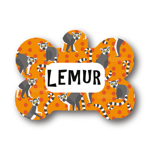 Placa de identificación diseño  LEMUR