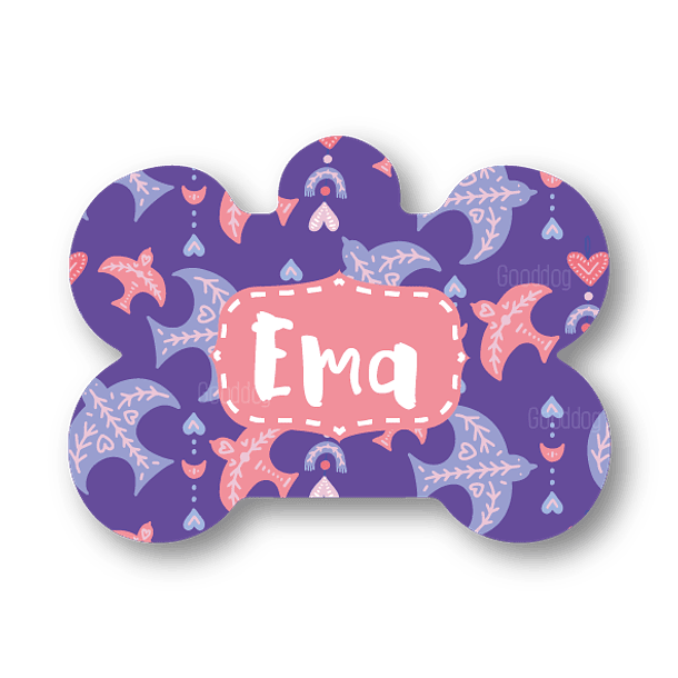 Placa de identificación diseño  EMA