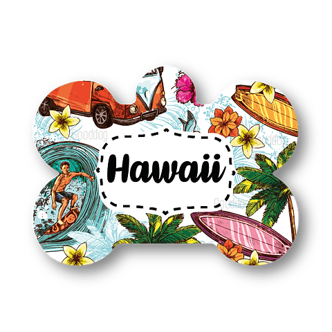 Placa de identificación diseño  HAWAII