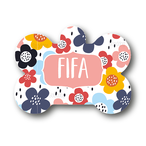 Placa de identificación diseño  FIFA