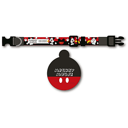 Placa de identificación + collar diseño MICKEY MOUSE