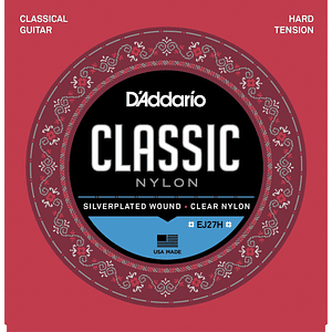Set Cuerdas de Guitarra Clásica Nylon EJ27H Tensión Alta DADDARIO