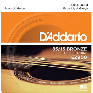 Set de Cuerdas de Guitarra Acústica EZ900 (Metal) 10-50 DADDARIO