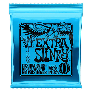 Set Cuerdas Guitarra Eléctrica2225 Extra Slinky 8-38 ERNIE BALL