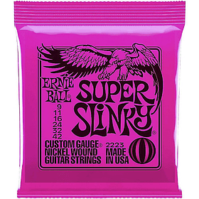Set Cuerdas Guitarra Eléctrica 2223 Super Slinky 9-42 ERNIE BALL