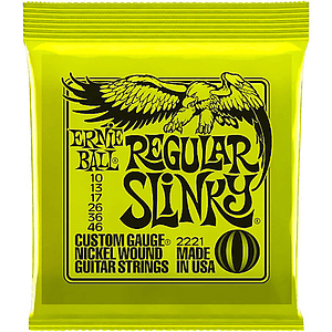 Set Cuerdas Guitarra Eléctrica 2221 Regular Slinky 10-46 ERNIE BALL