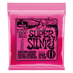 Pack 3 - Set Cuerdas Guitarra Eléctrica Ernie Ball 3223 Super Slinky 9-42 ERNIE BALL