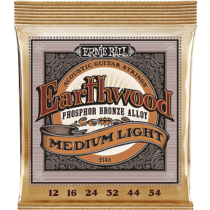 Set Cuerda de Guitarra Acústica 2146 Earthwood Phosphor Bronze Alloy 12-54 ERNIE BALL